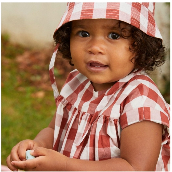 Petit Bateau Red Plaid Dress NWT - Picture 10 of 10